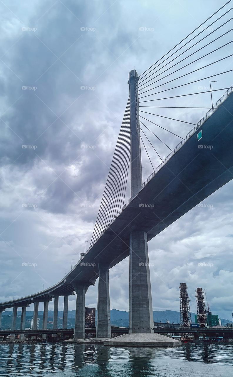 CCLex Bridge in Cebu City below the bridge view