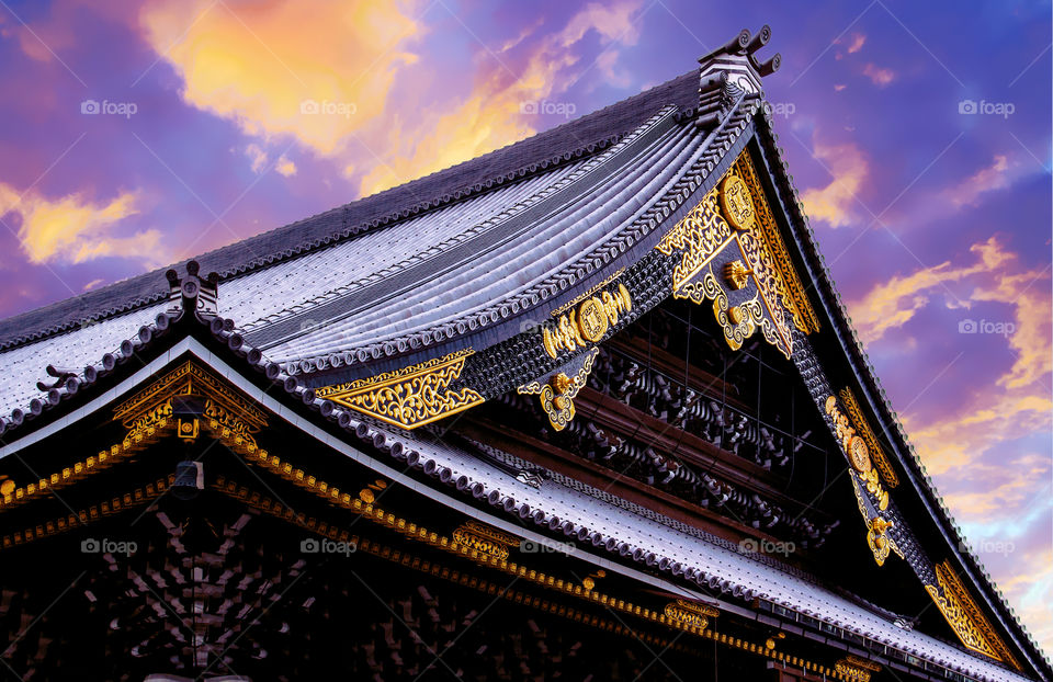 Sunset Over The Temple