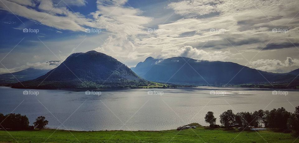 Mountains in the morning