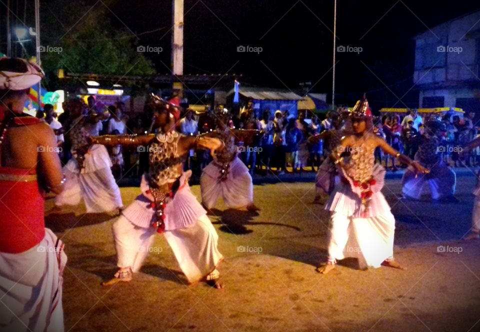 traditional dancing group
