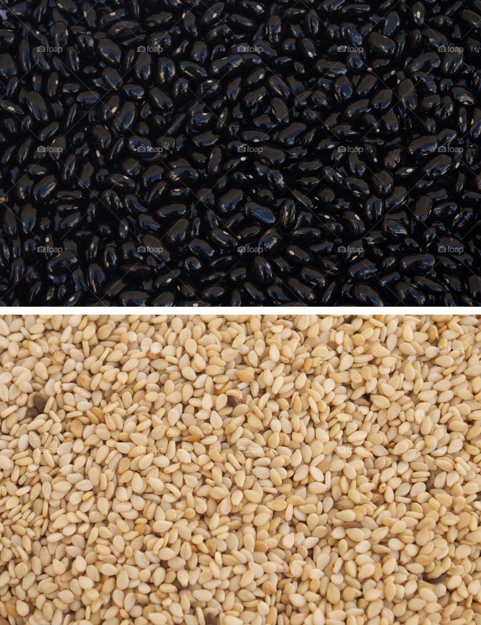 Seeds:black beans and sesame seed