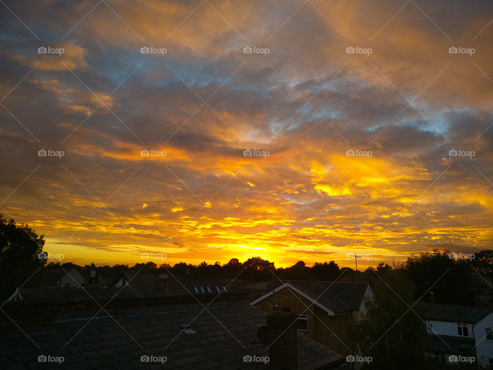 Sunset from Hampton Hill