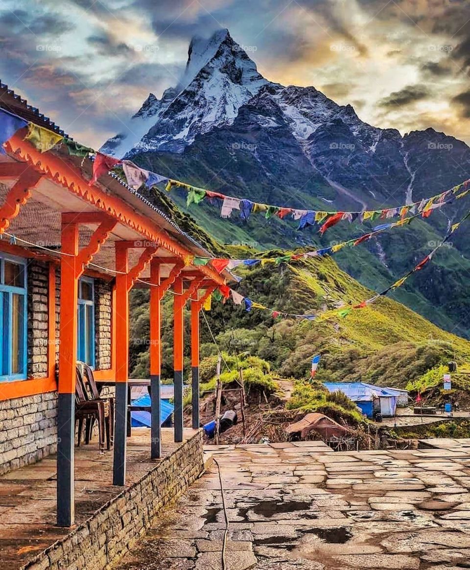 The famous fish-tailed mountain surrounded by nature’s beauty!