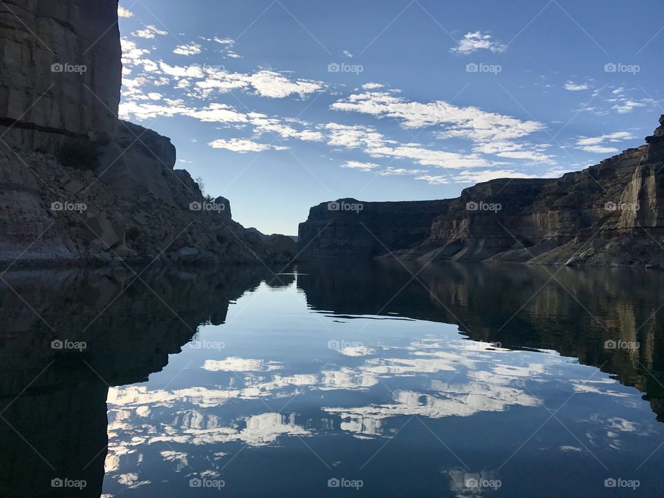 Clear cloud reflection 