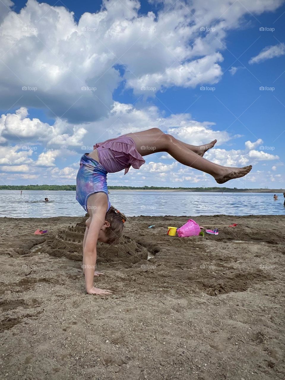Awesome summer days on the beach 