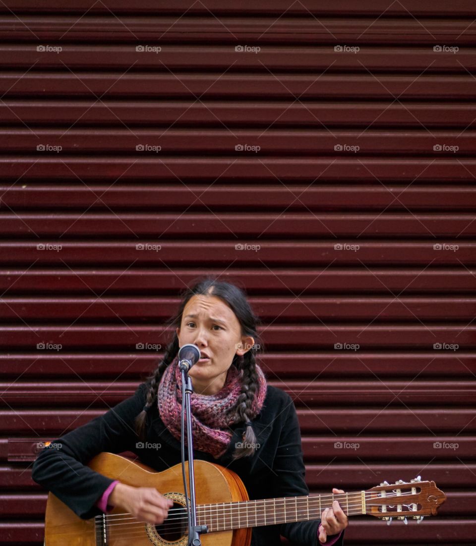 Singing in the street