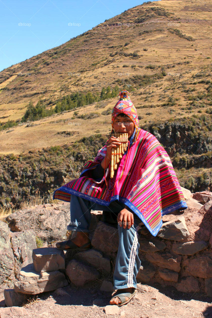 Peruvian Pipe Player