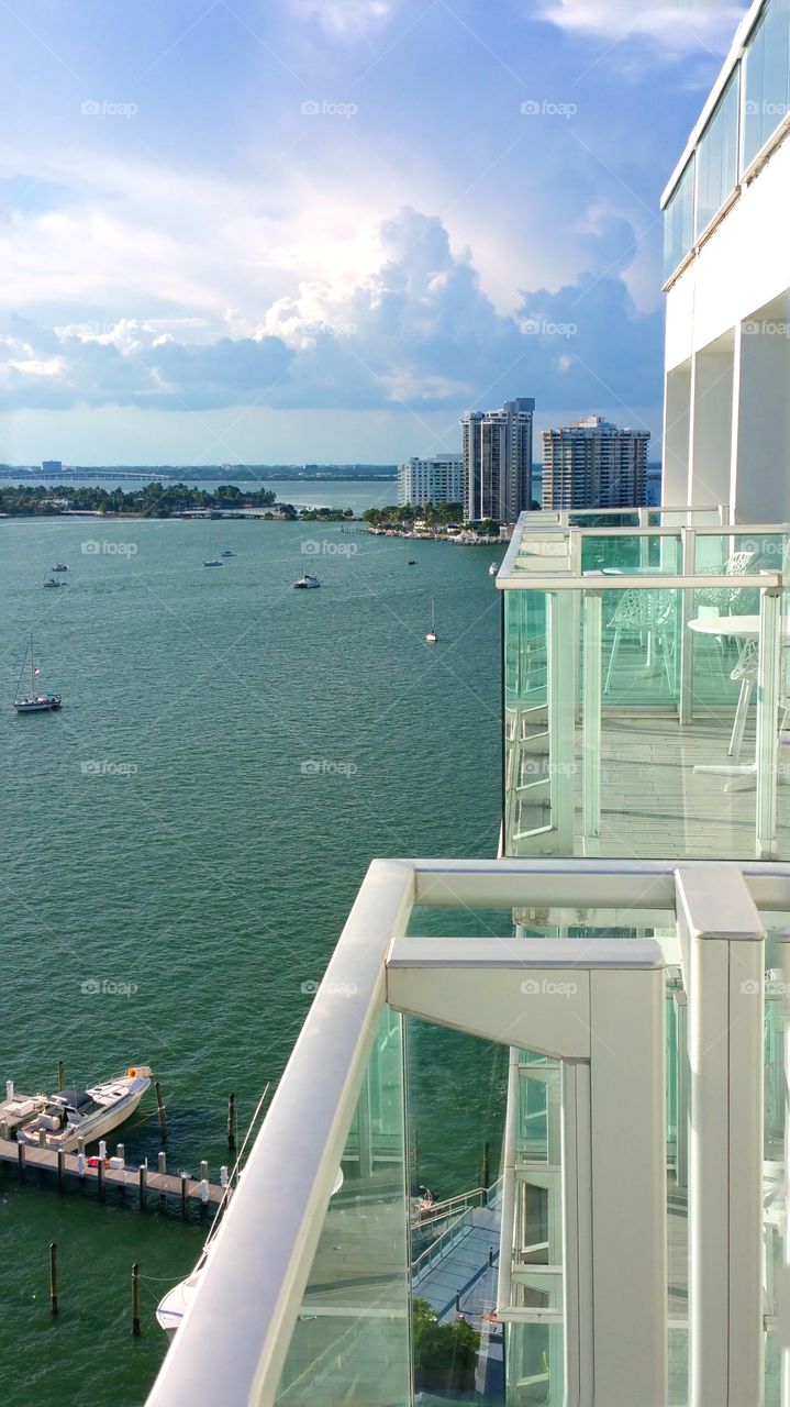 PH view of Miami from Mondrian resort South Beach