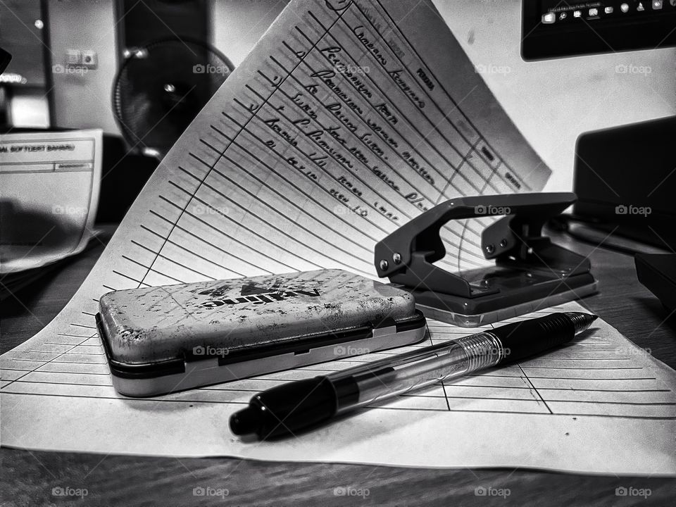 Daily life of salary man.