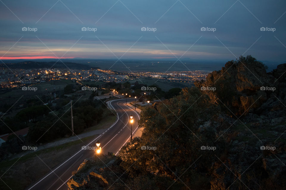 Snake road in Spain