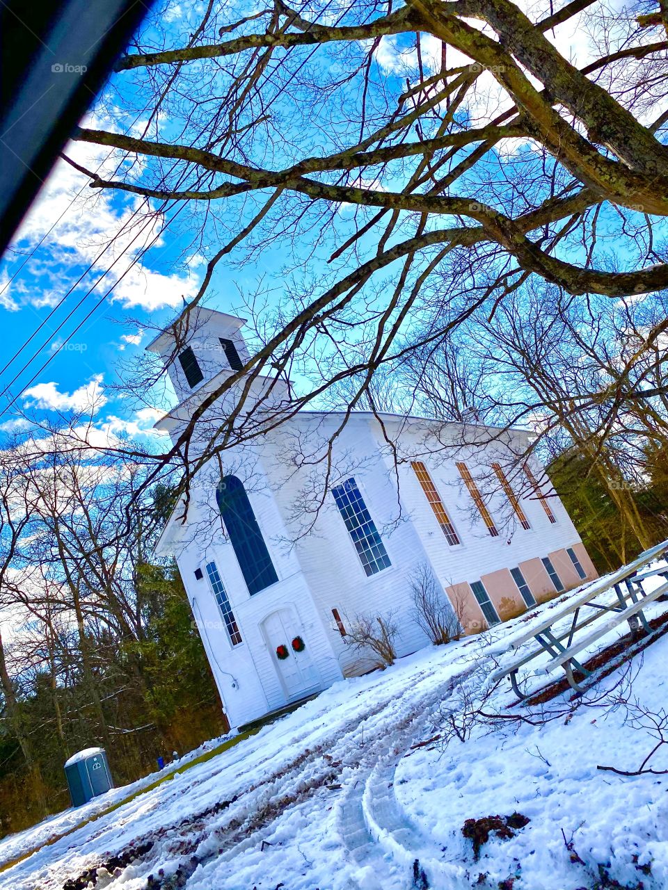 Church in the winter 