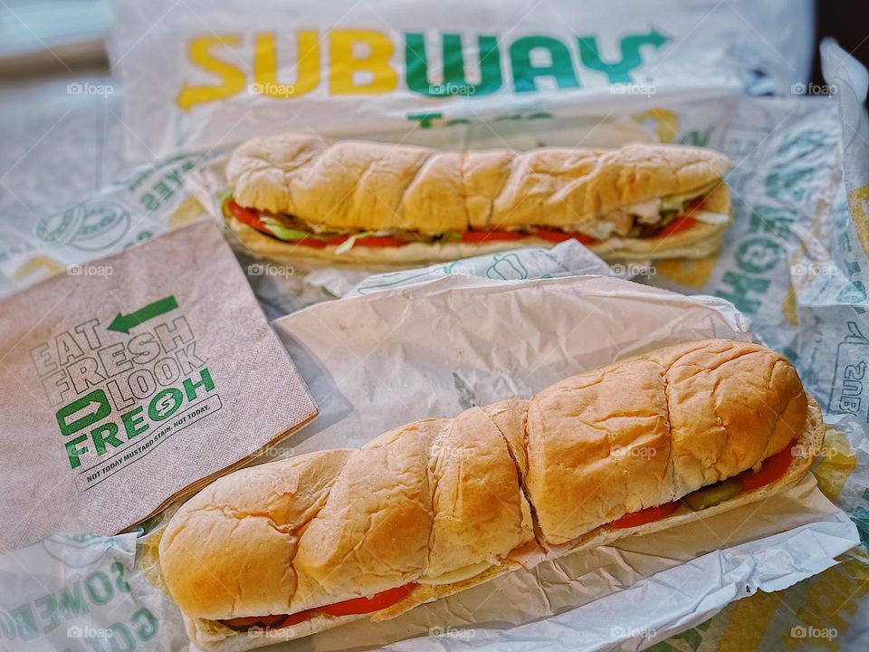 Subway endorsement, advertising for Subway, Subway sandwich shop, eating subs, eating Subway, eating healthy for the new year, eating sandwiches