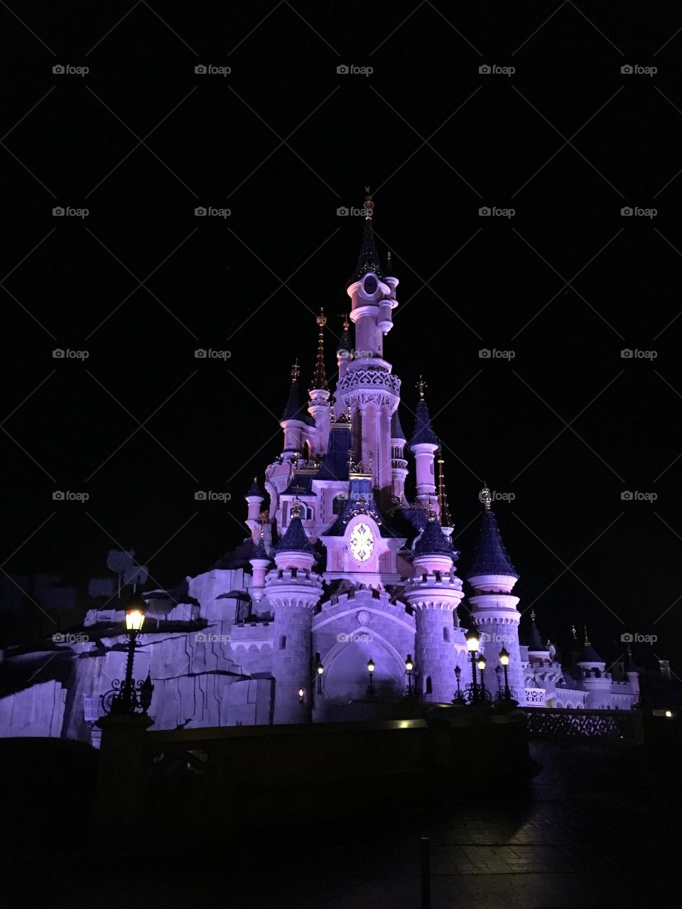 Beautiful castle as Disneyland Paris