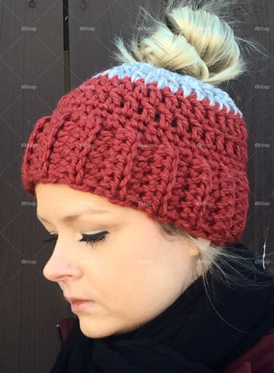 Close-up of a beautiful woman