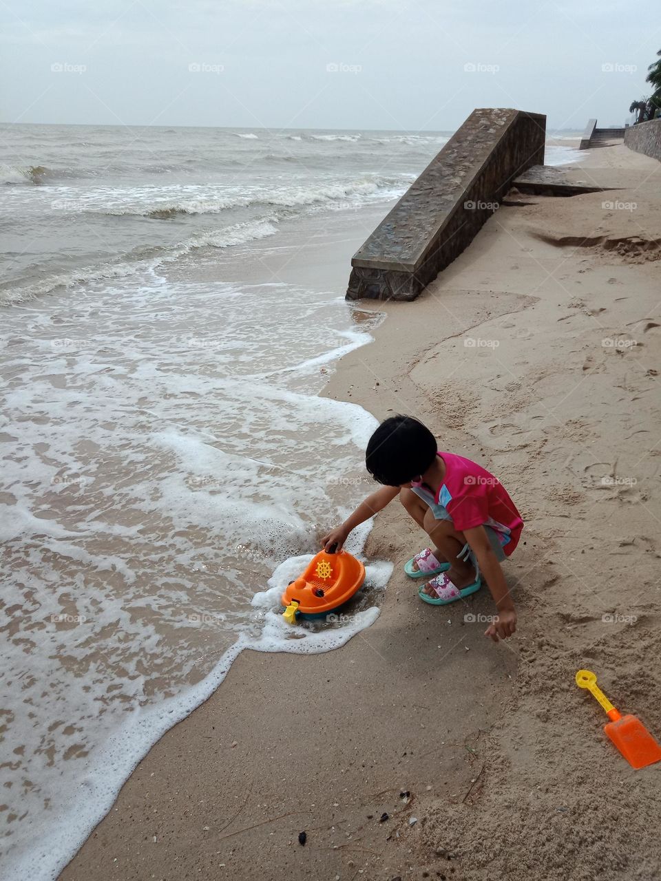 Beach play