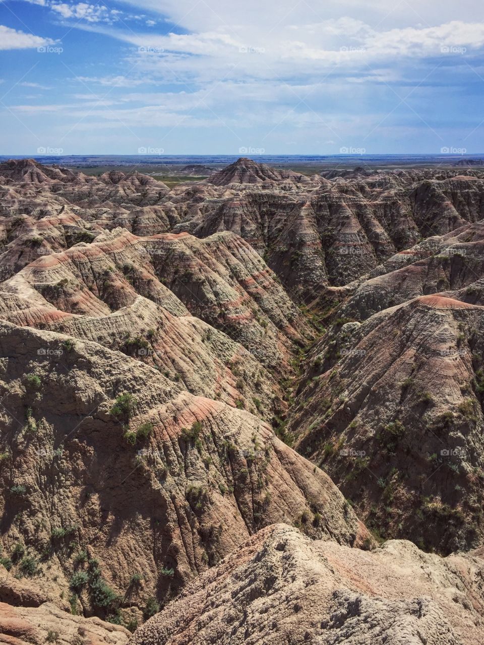 Badlands in South Dakota 