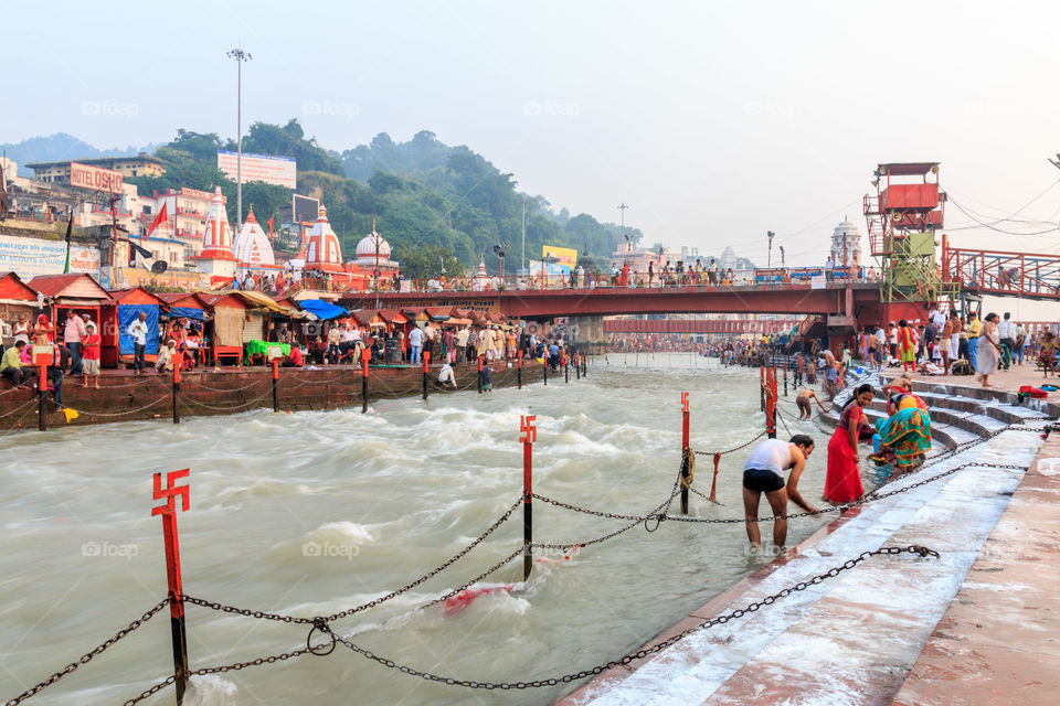 Ganga river at haridwar