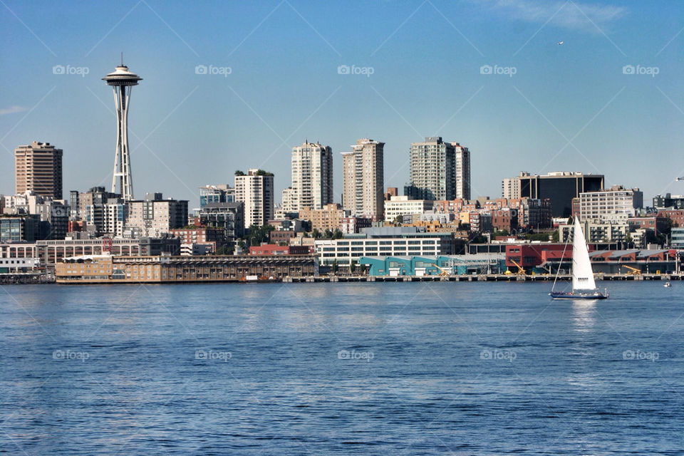 Seattle from the water 