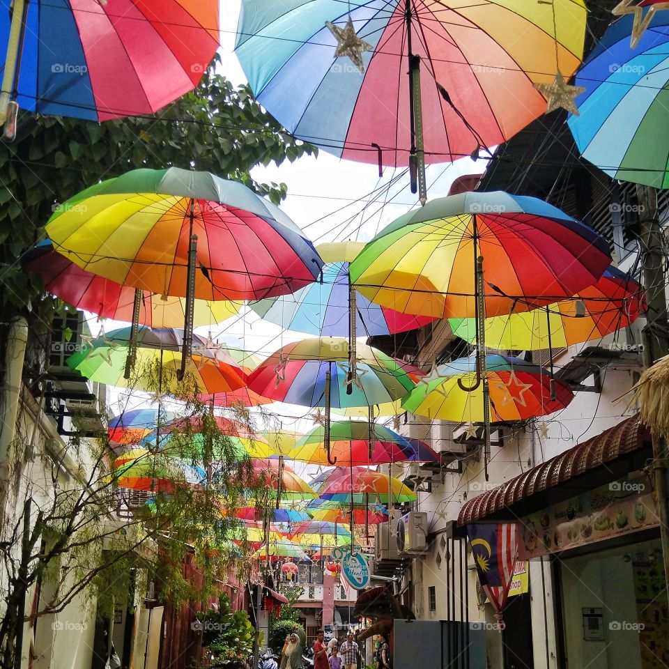 Decoration umbrellas.