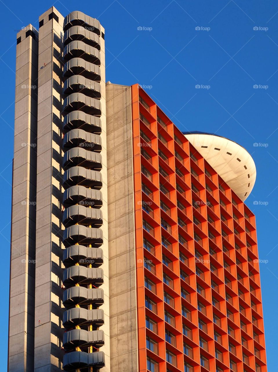 Modern building and blue sky