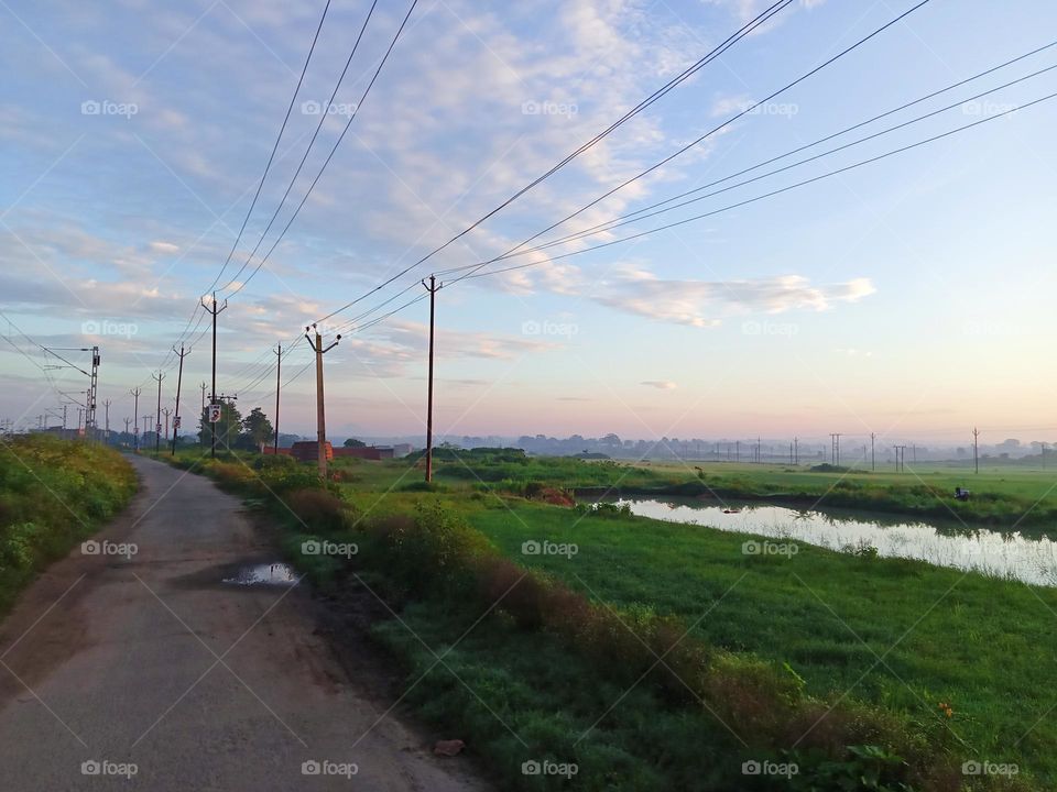 A picture of landscape of jharkhand village