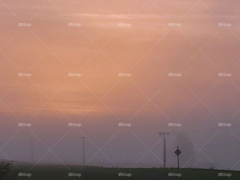 Foggy Morning in the Countryside