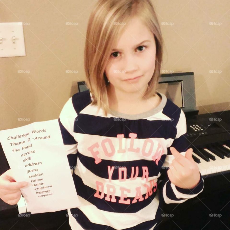 When your spelling word happens to be on your shirt the day of your test and mom makes you change it. 