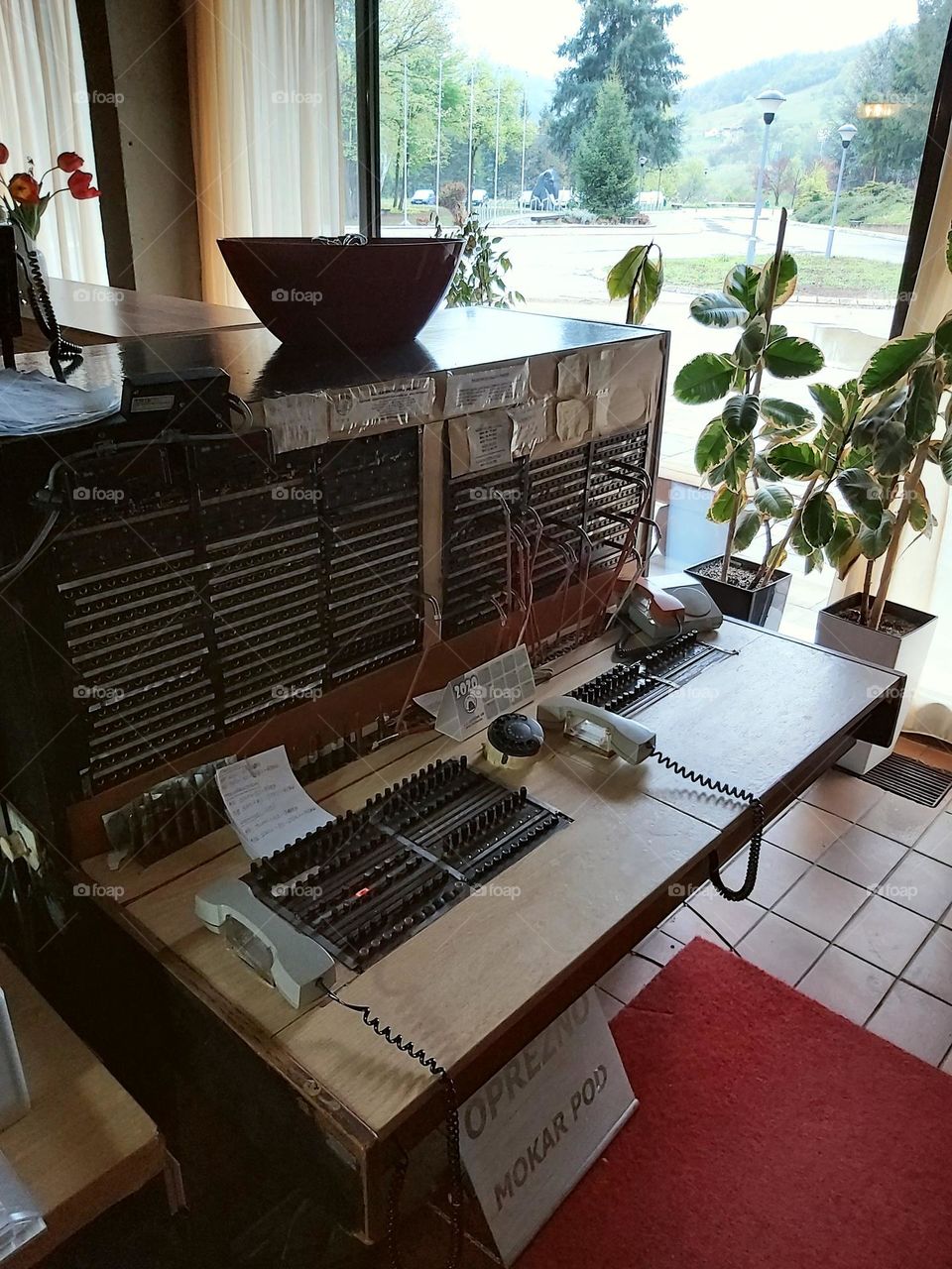 Okd, still working telephone system at hotel Lepenski vir