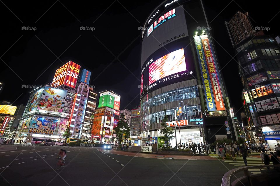 Night photography of Tokyo