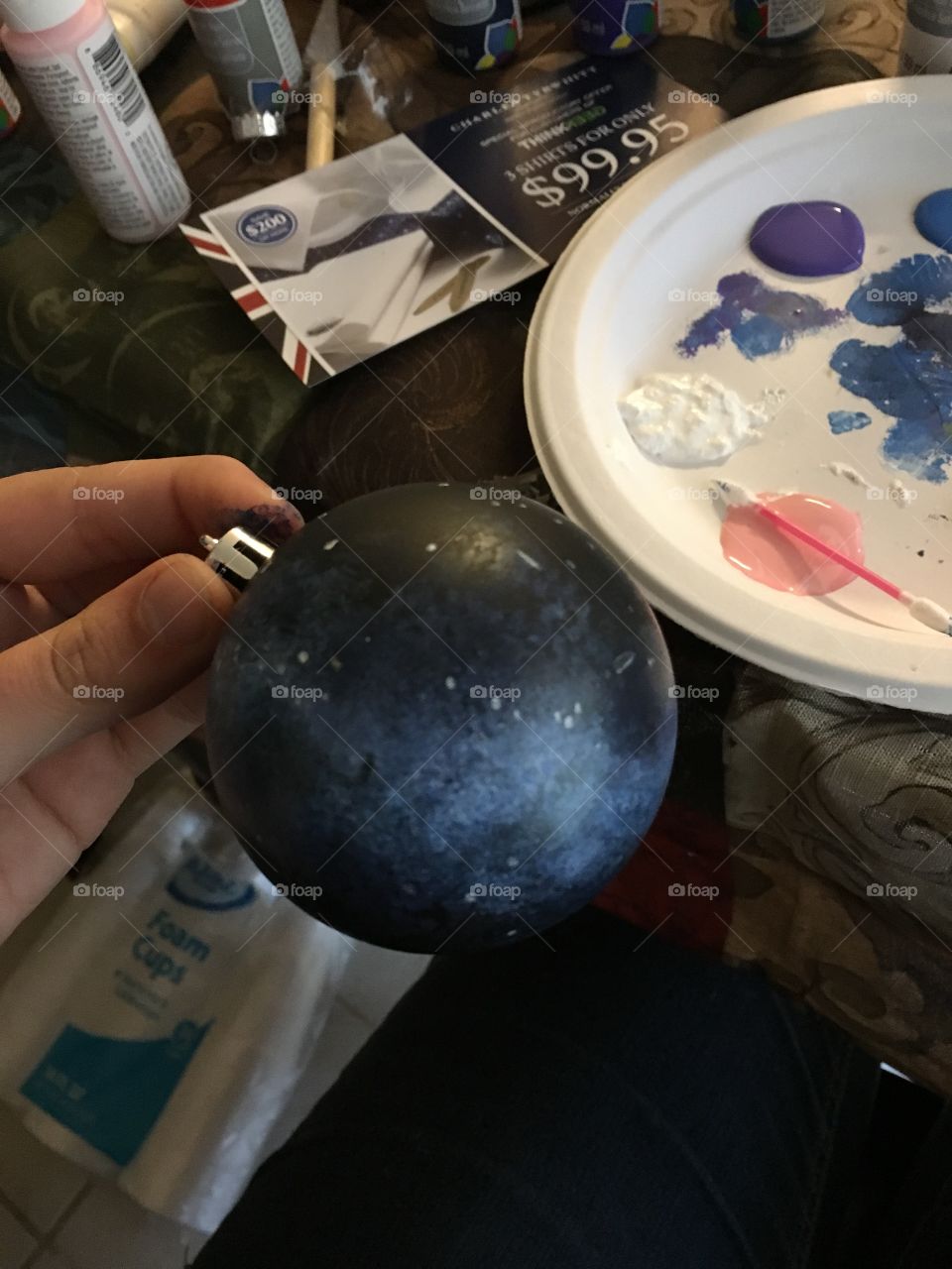 Galaxy Christmas ornament
