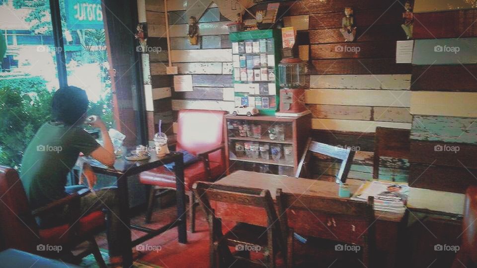 Vintage coffee shop 