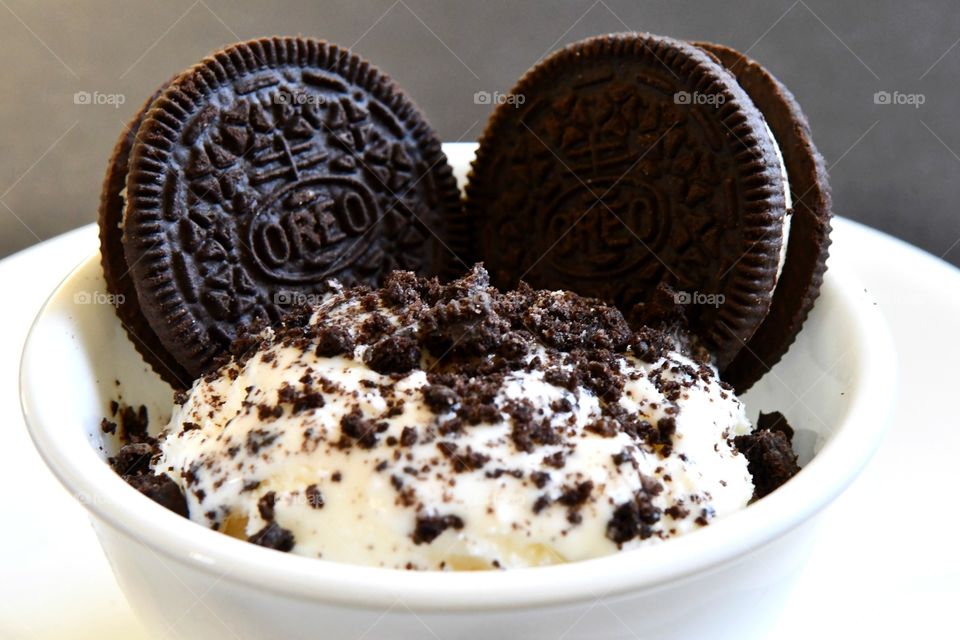 Oreo cookie ice cream