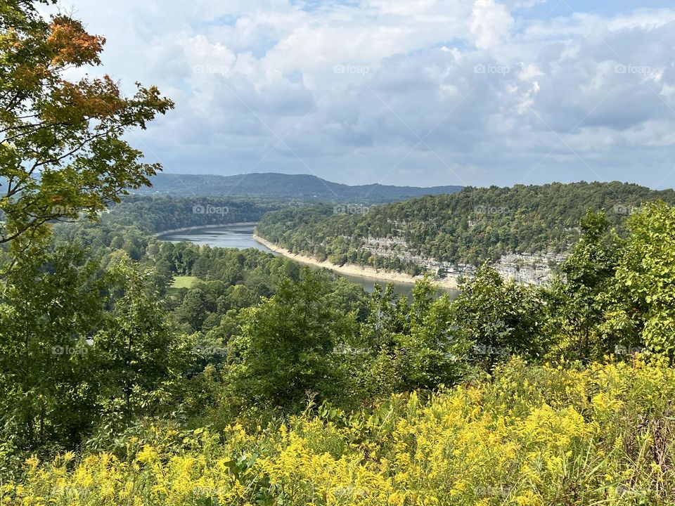 Broad beautiful view of part of Lake Cumberland 