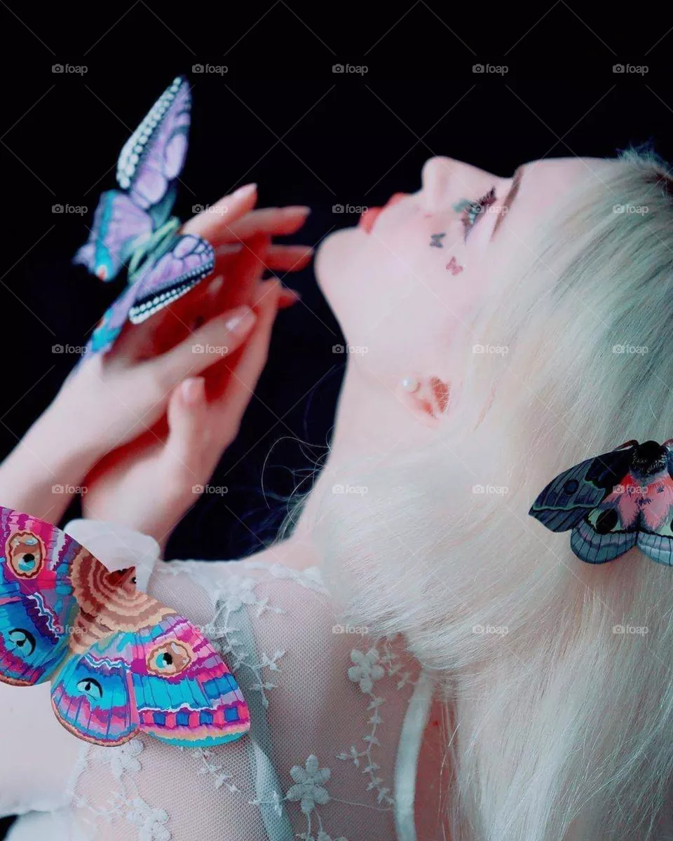Creative colorful butterflies
