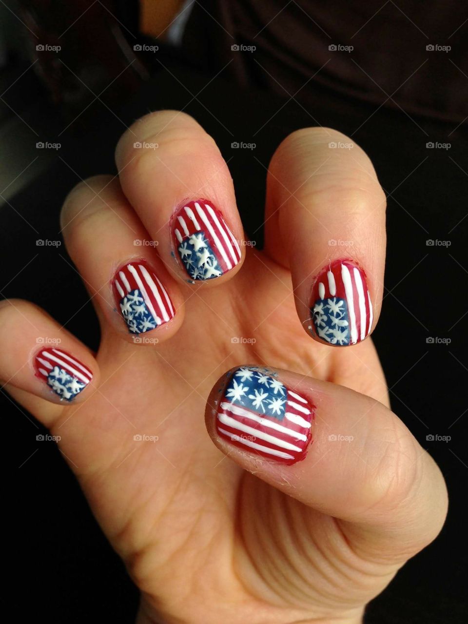 4th of July ready nails 