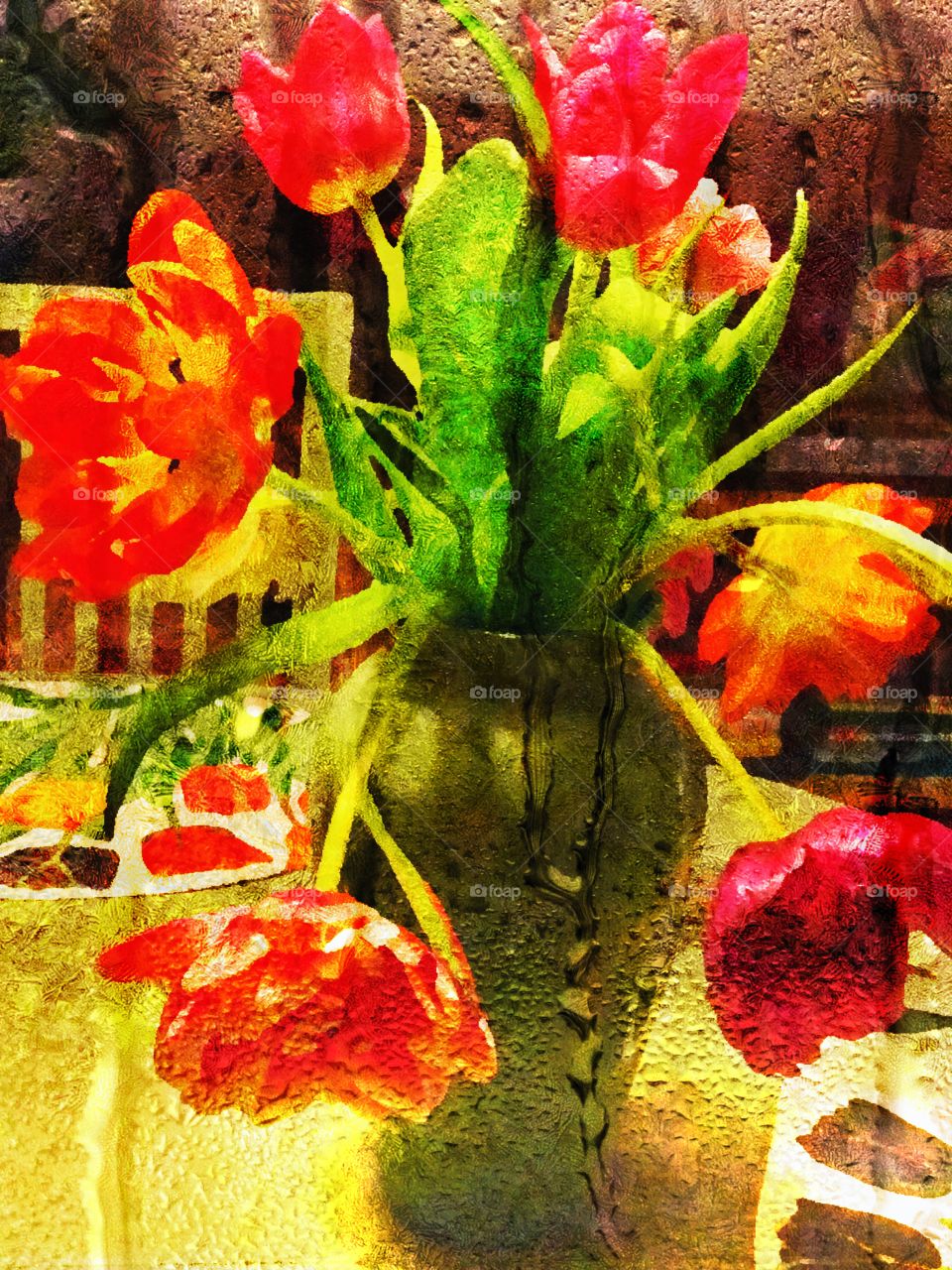 Tulips in a vase
