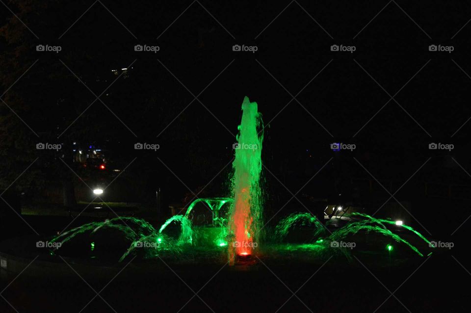 Awesome illuminated fountains