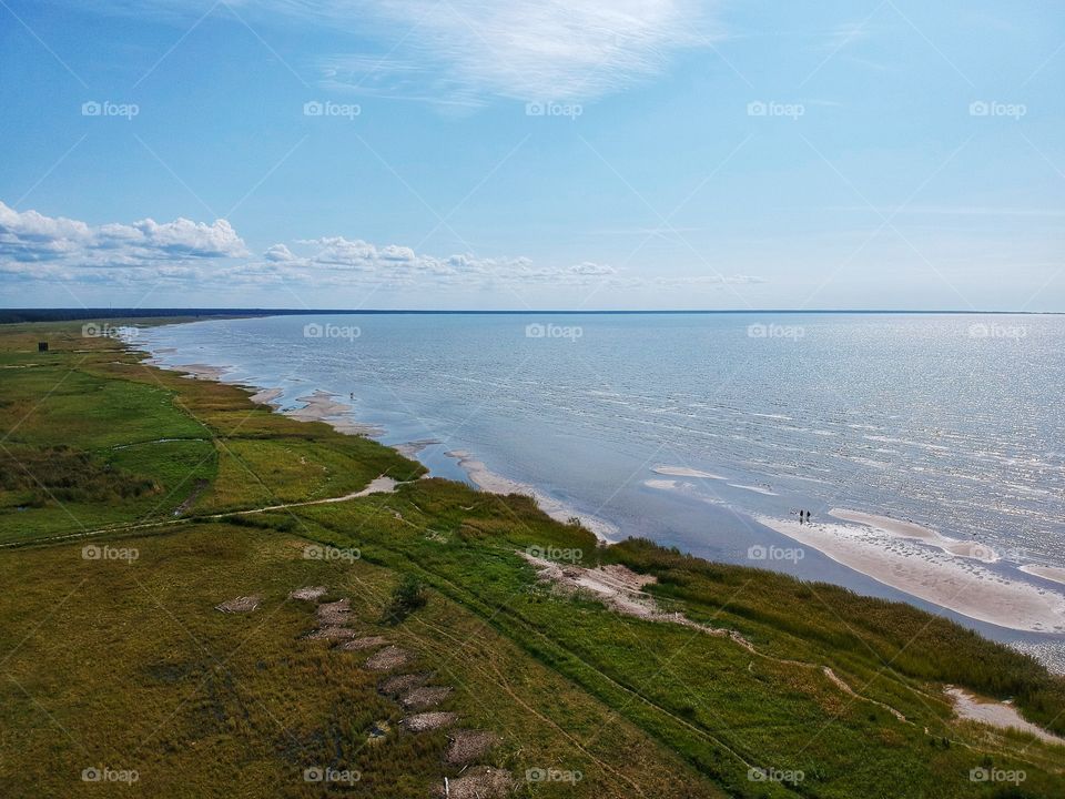 Sea from above