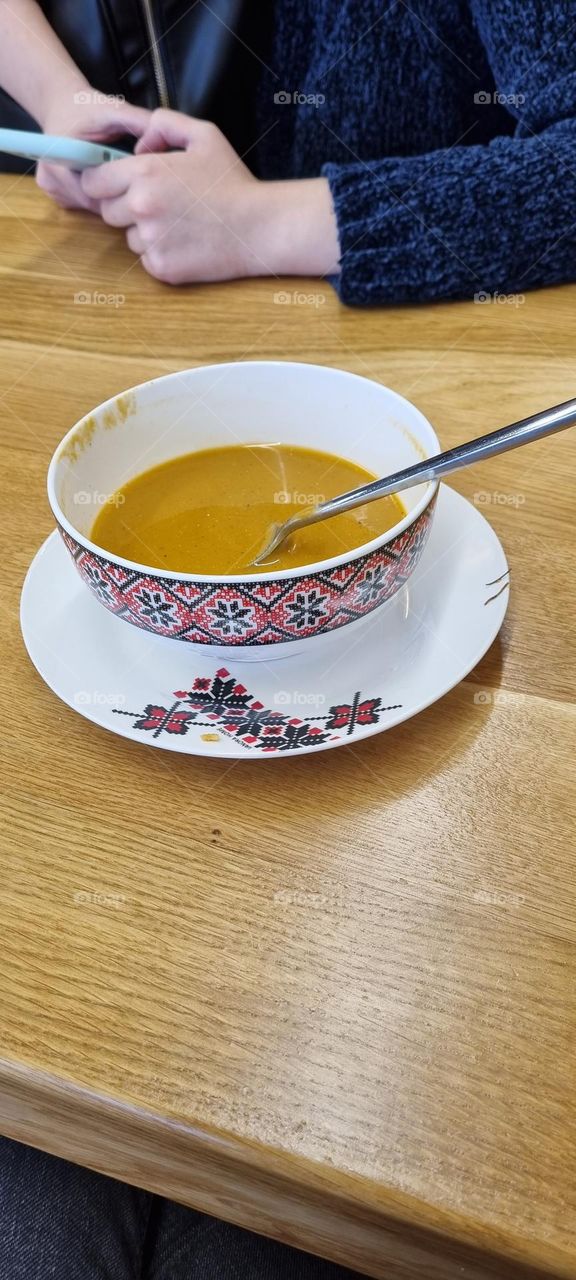 if you don't feel good eat a bowl of cream soup