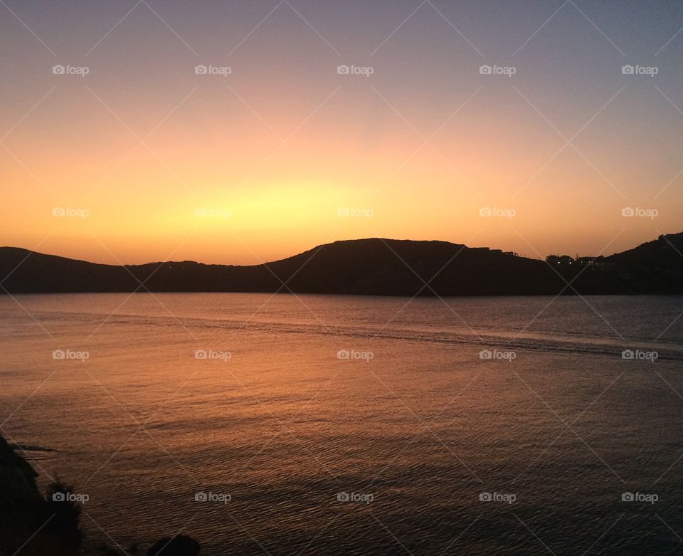 Sunset in Greece 
