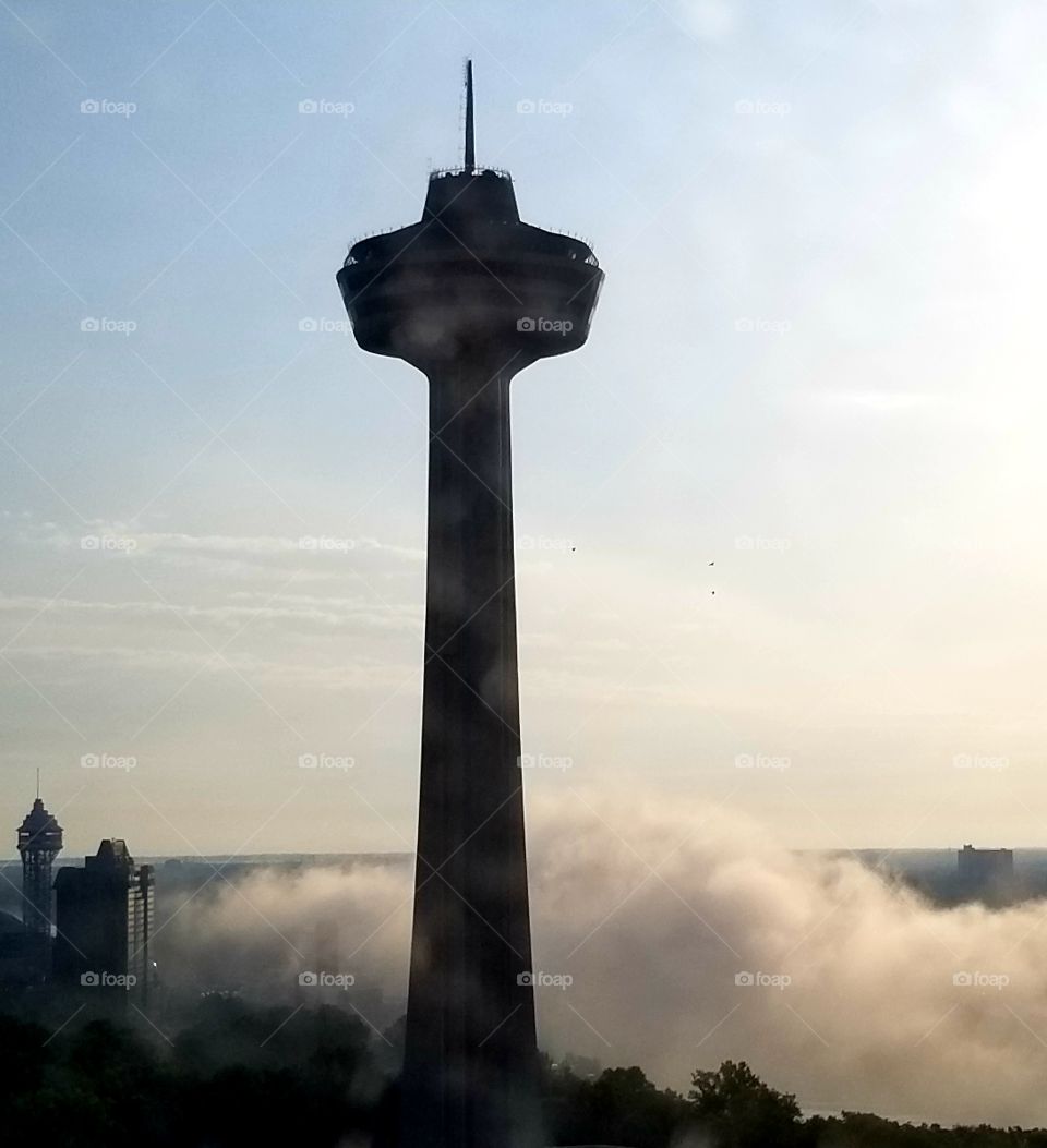 Niagara falls fog