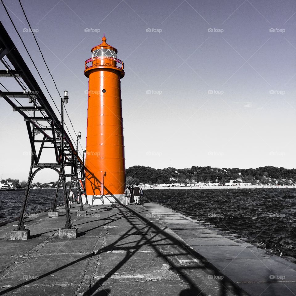Lighthouse, Water, No Person, Sea, Travel