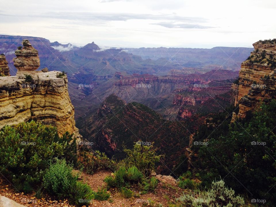 A rainy day at Grand canyon