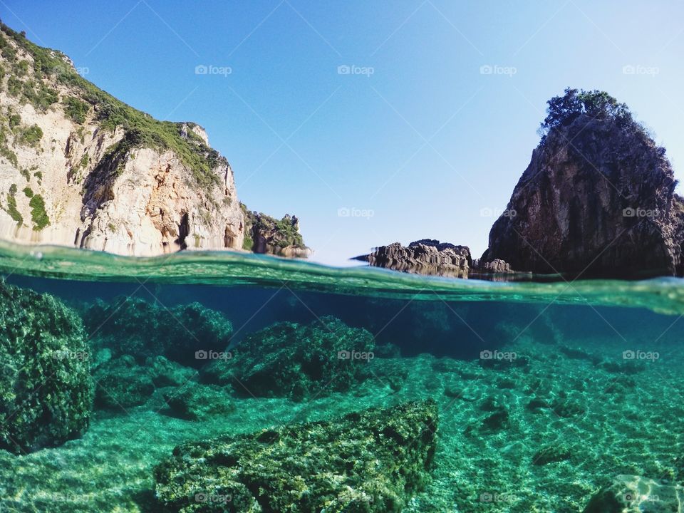 Corfu paradise beach greece