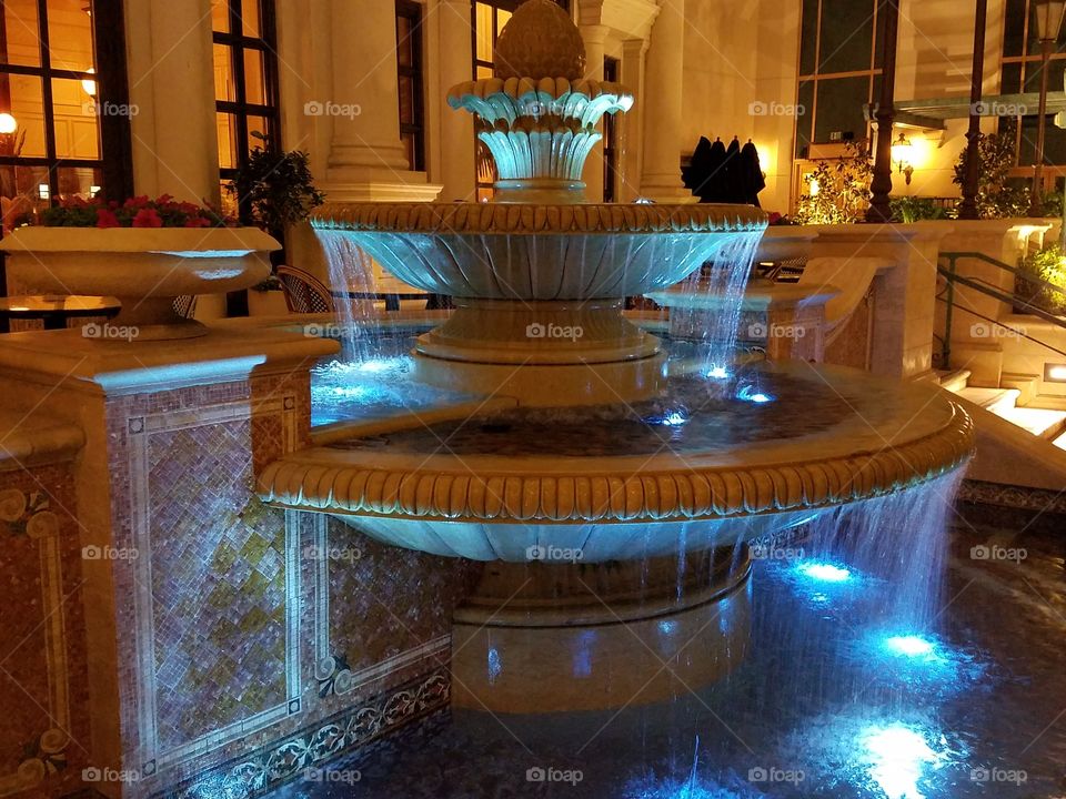 Fountain at the Venetian Hotel Las Vegas