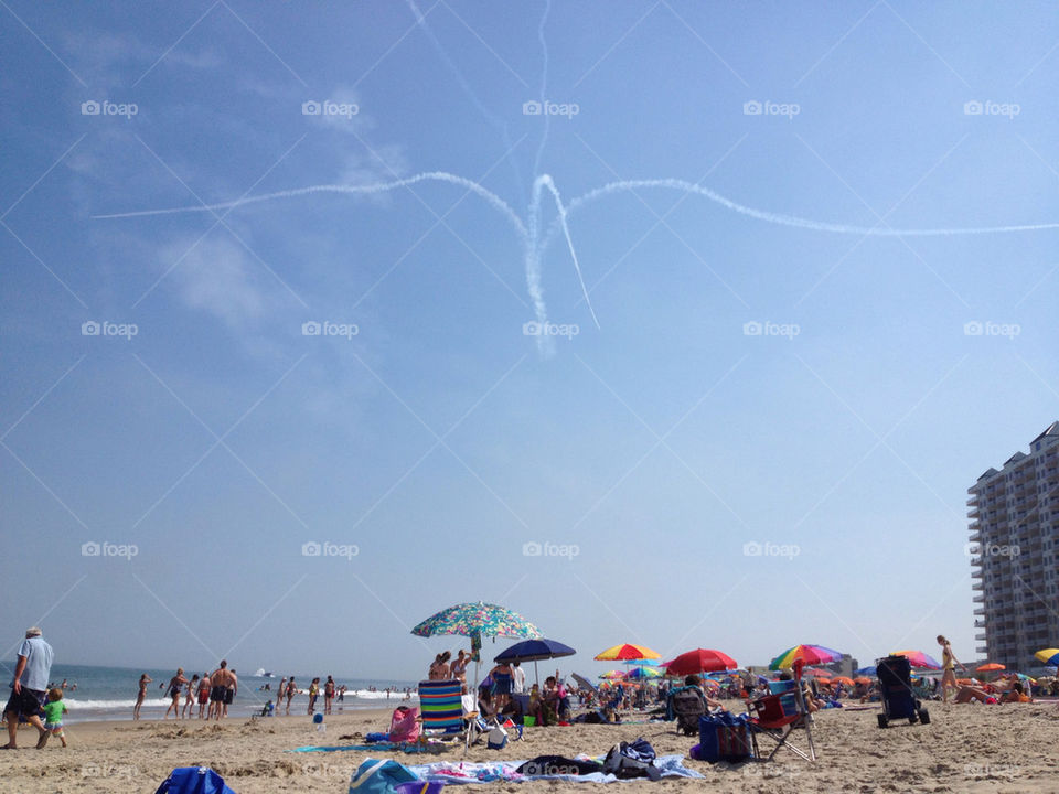 beach ocean sky city by lmel900