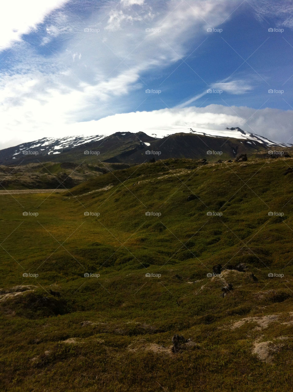 snow mountain glacier iceland by lafaeverte