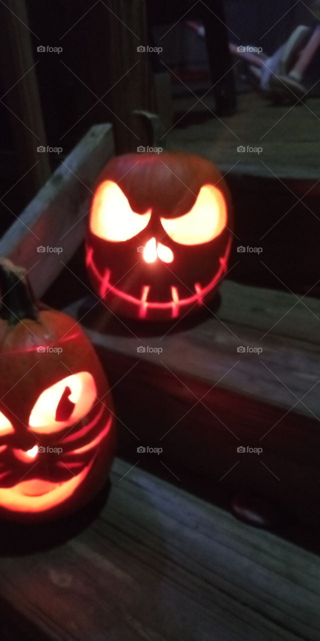 Jack skeleton pumpkin