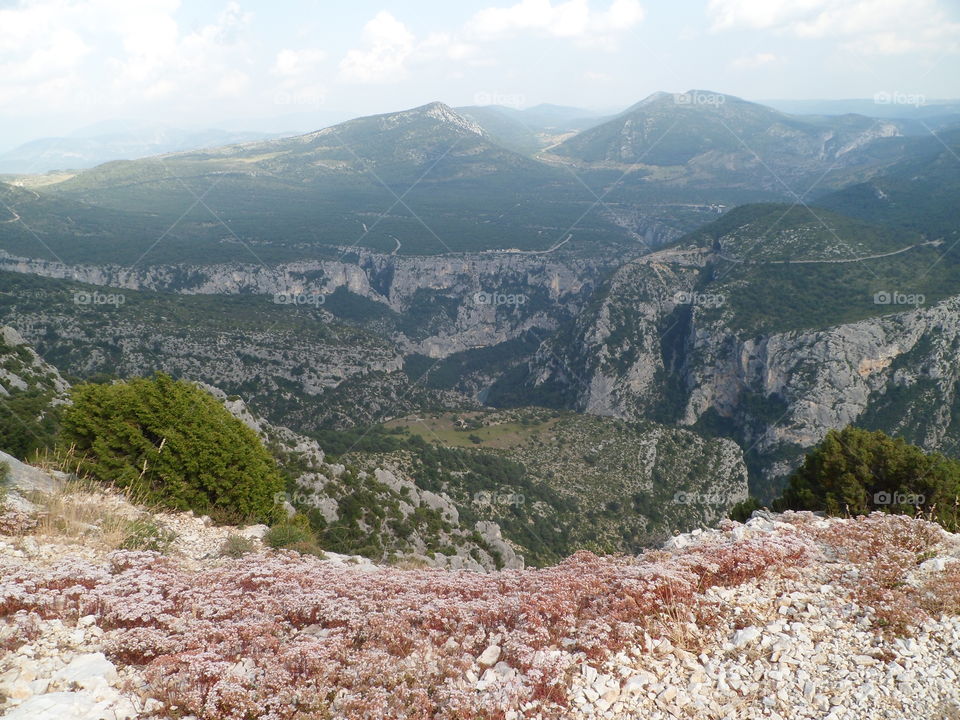 Scenic sight in the natural park Verdon in France