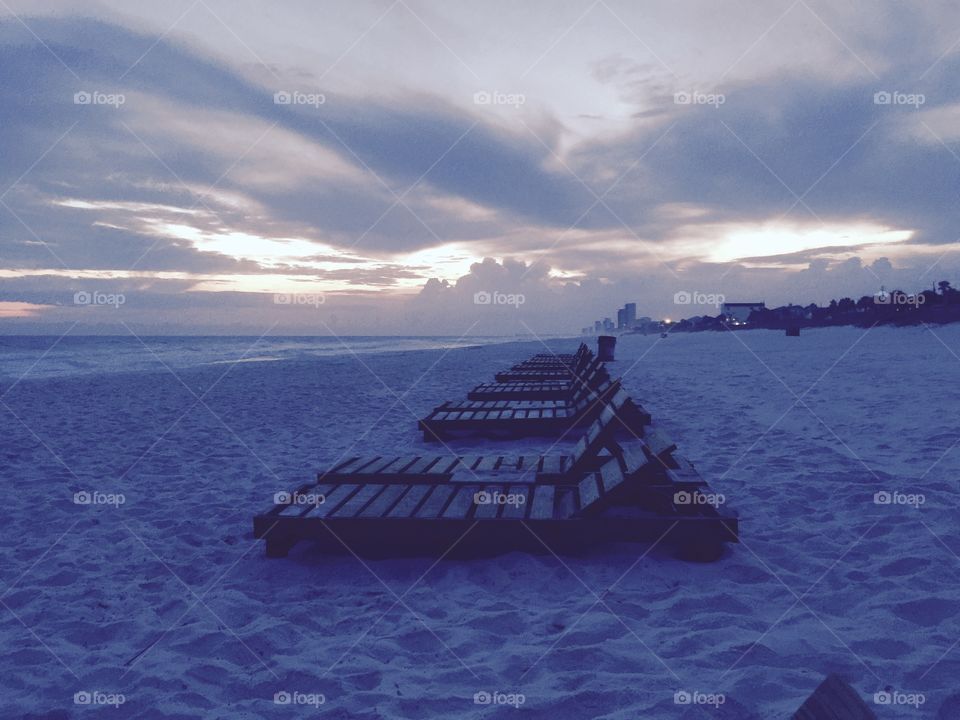 Moment of zen. Photo taken in Panama City beach Florida during sunset